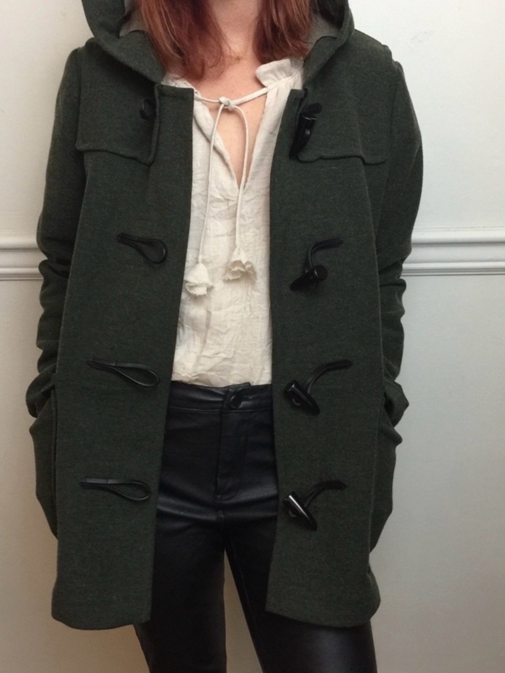 🌺Theory Camire Honorum Hooded Duffle Toggle Coat
